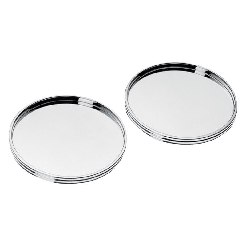 Silver-Plated Coasters (Set of Two)