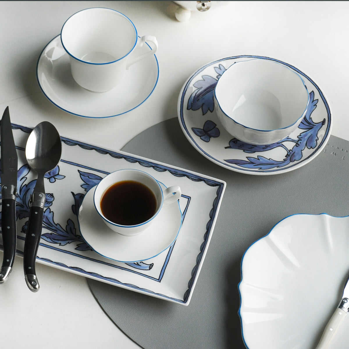 Amelie Royal Blue Set of 2, Fruit, Nut & Rice Bowls