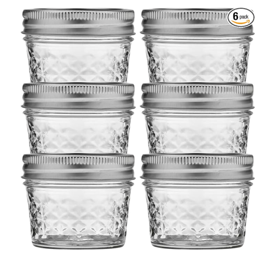 Ball Wide Mouth Quilted Crystal Jelly Jars