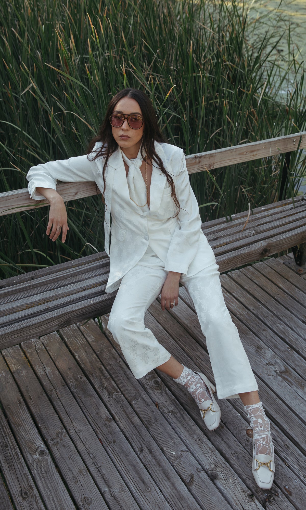 Loewe Brocade Ivory Bridal Suit