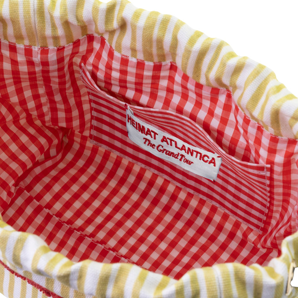 "The Grand Tour Collection" Pouch in Hand Painted Lime