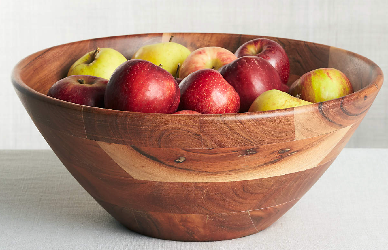 Carson Acacia Large Serving Bowl