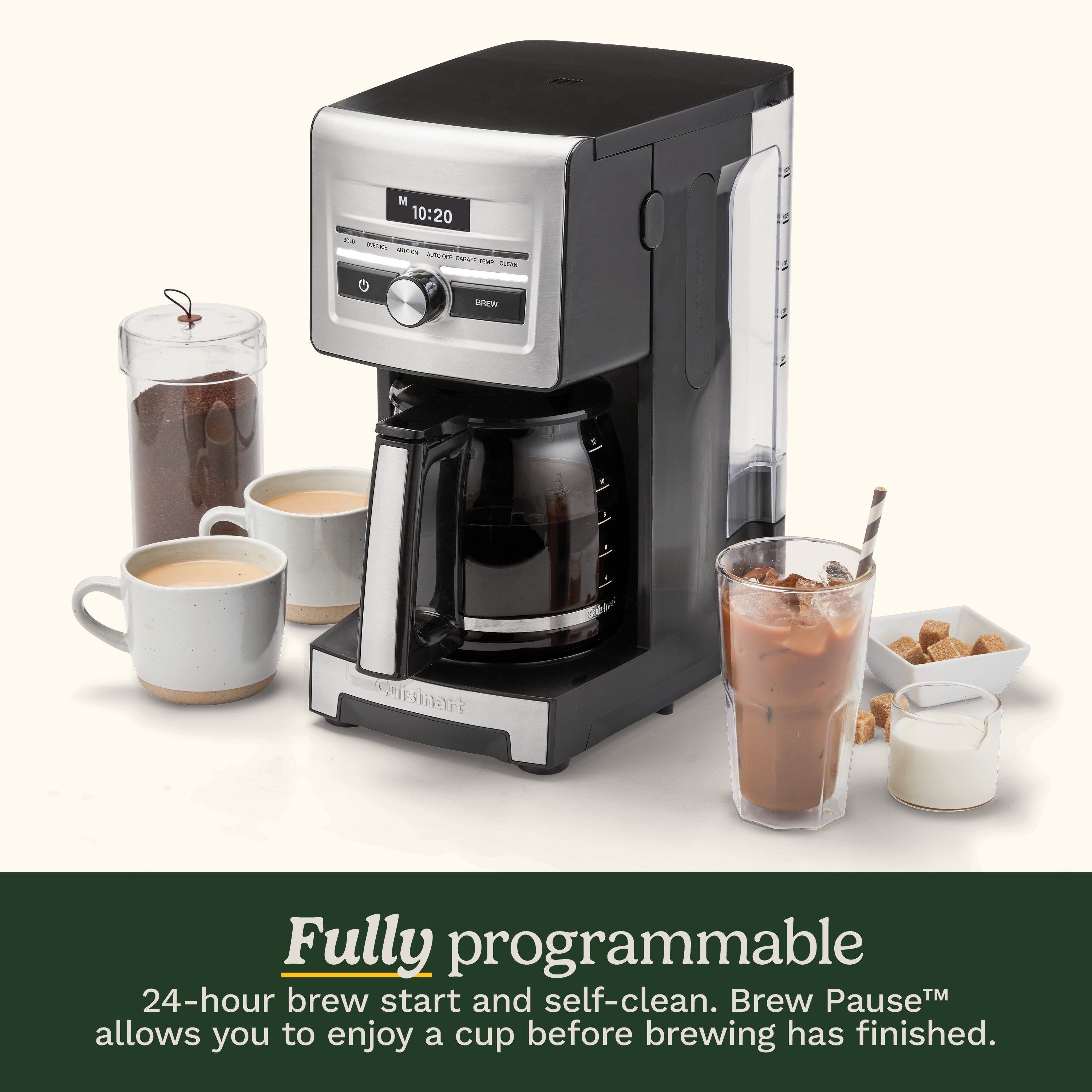 Personal Brew 12-Cup Coffee Maker in Black and Stainless