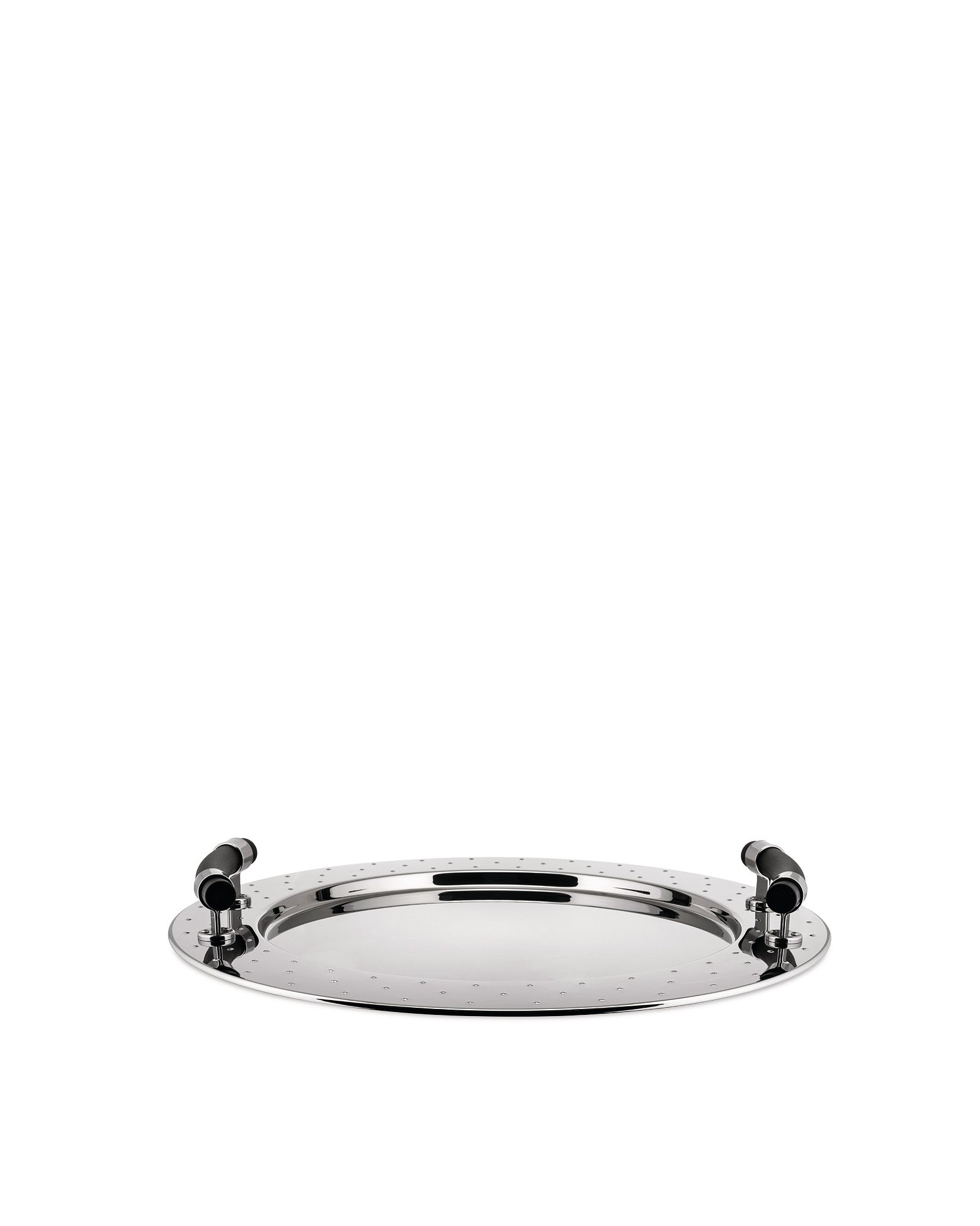 ALESSI SILVER TRAY WITH HANDLES