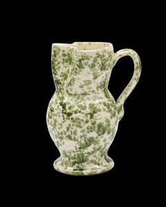 Speckled Pitcher in Green and White