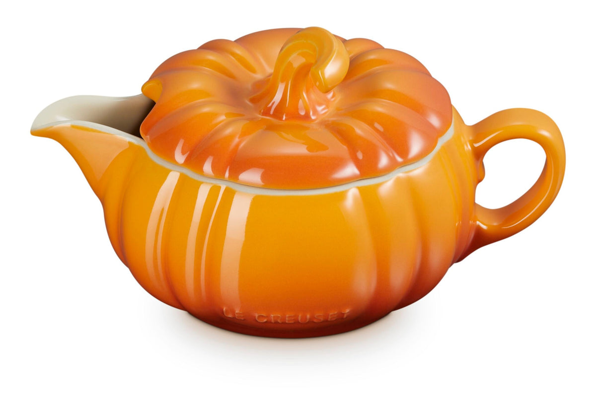 Le Creuset Pumpkin Gravy Boat, 14 oz., Persimmon
