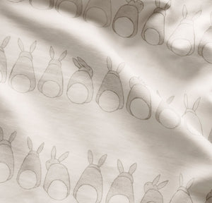 Signature Hemmed Fitted Crib Sheet in Cottontail