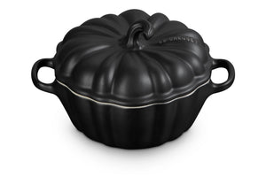 Le Creuset Pumpkin Mini Cocotte in Licorice