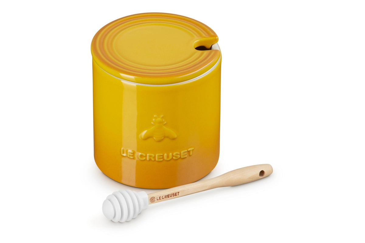 Le Creuset Signature Honey Pot and Honey Dipper Set in Nectar