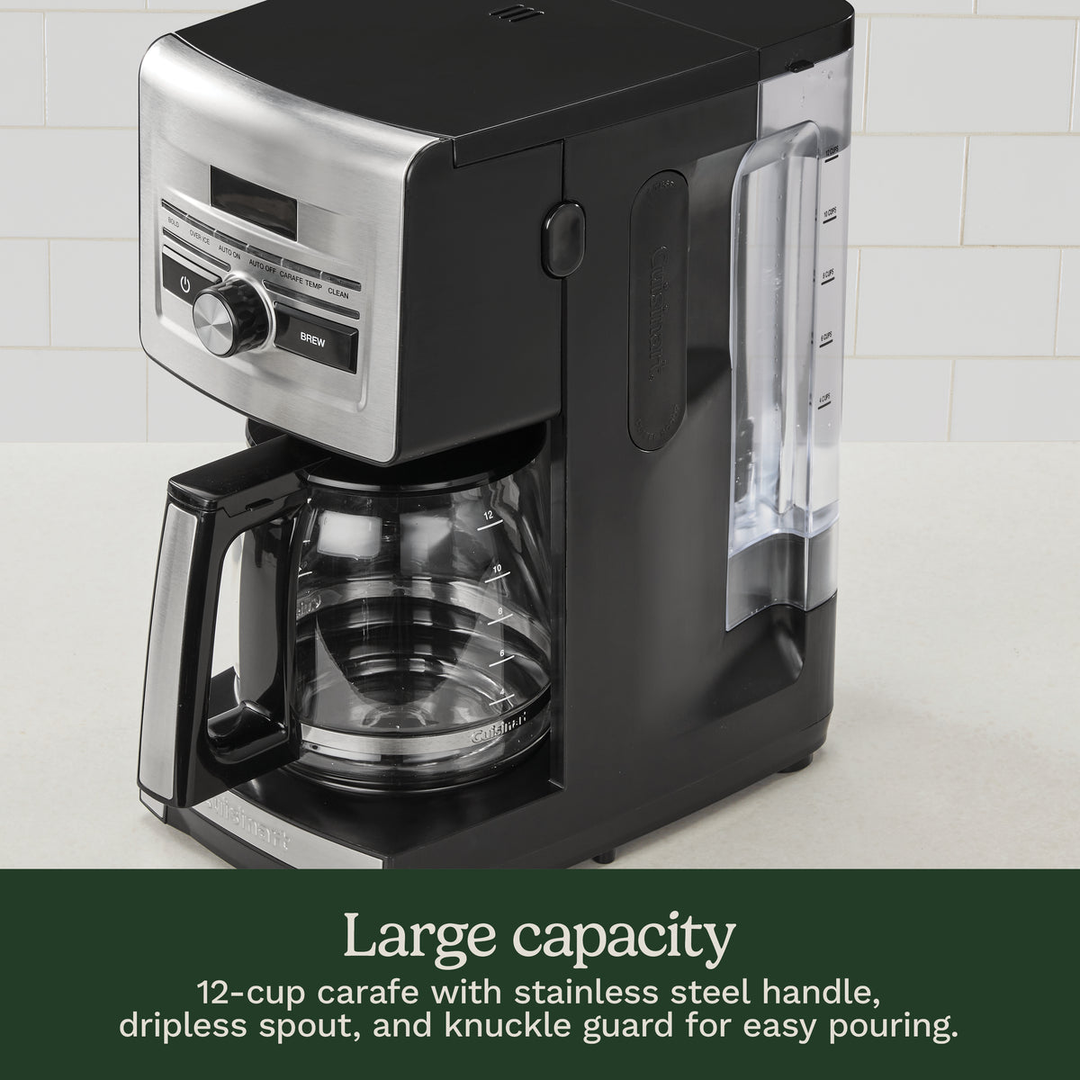 Personal Brew 12-Cup Coffee Maker in Black and Stainless