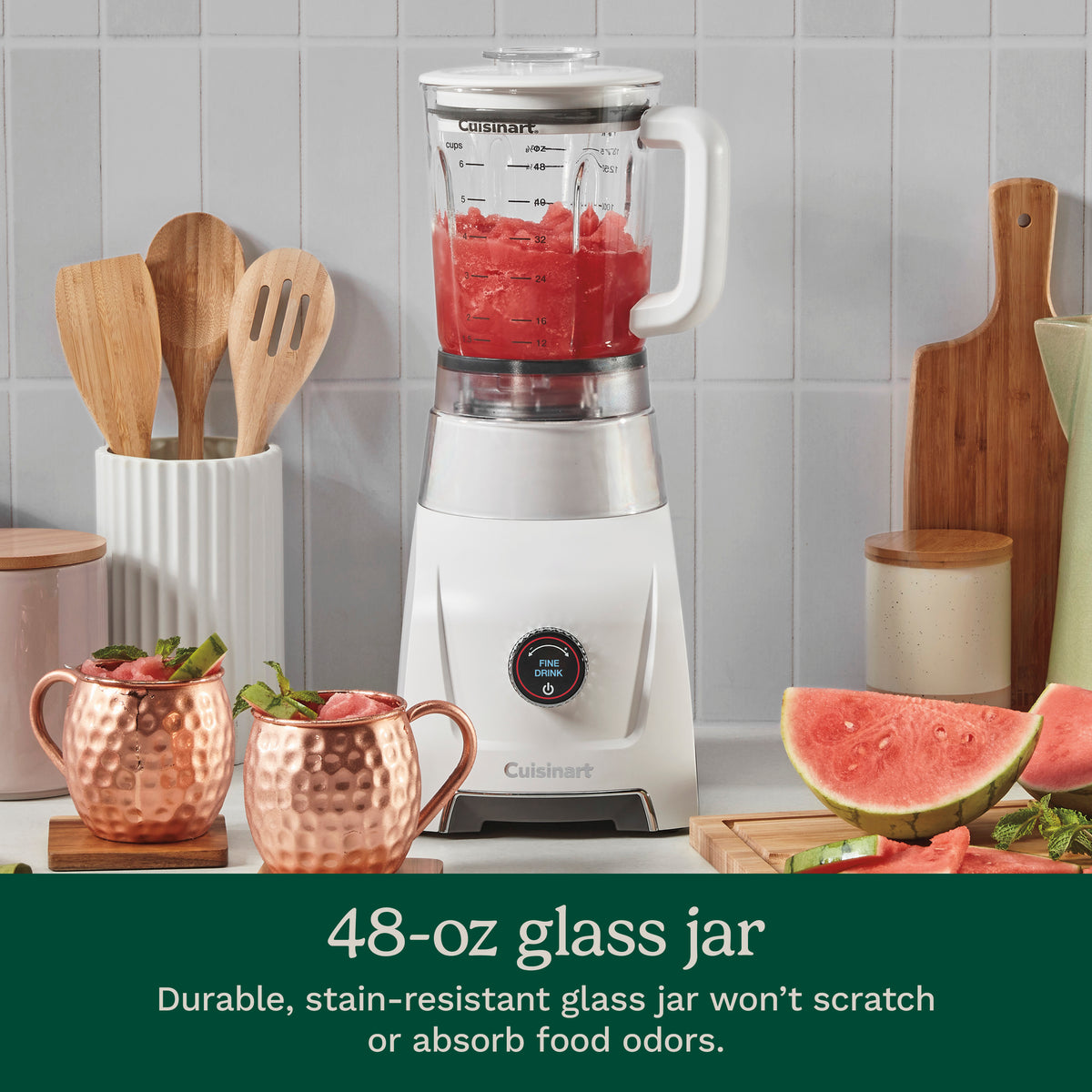 Hurricane X 48 oz Glass Jar Blender