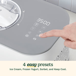 Freeze Ease 1-Quart Ice Cream Maker in White and Gray