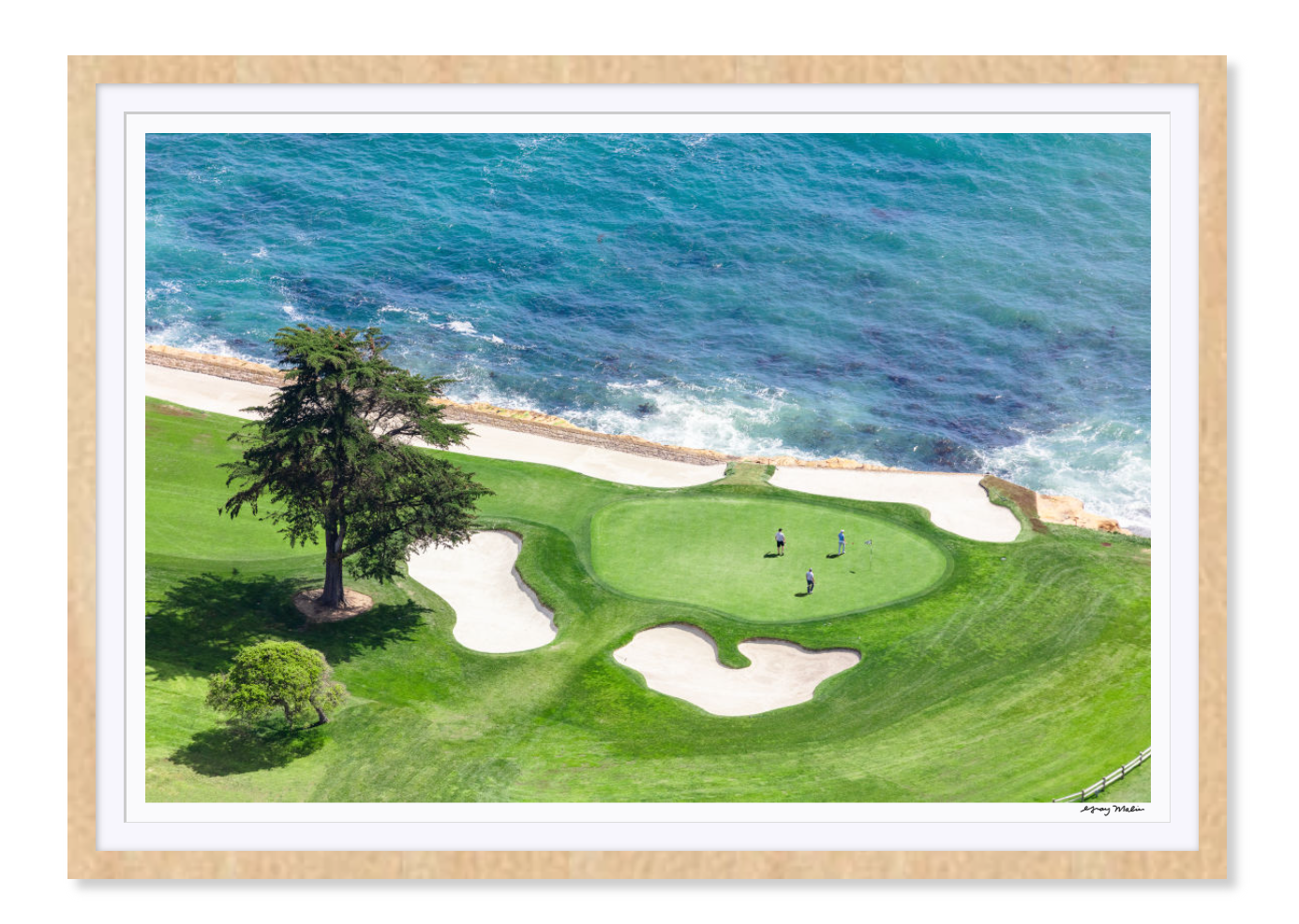 18th Hole at Pebble Beach Golf Links Framed Artwork