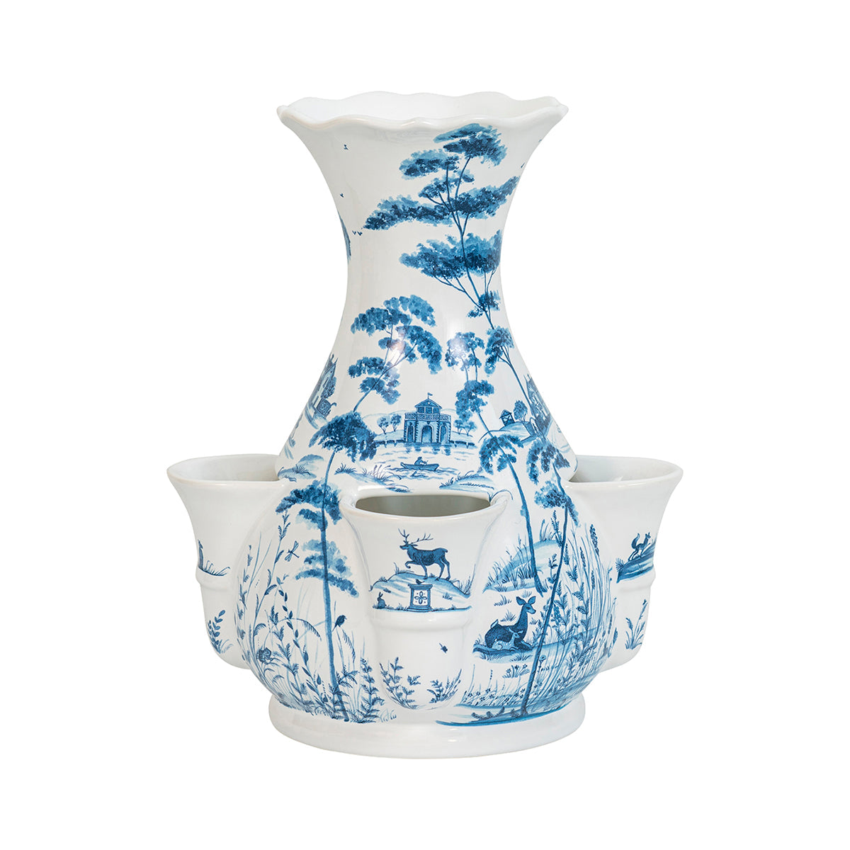11.5" Tulipiere Vase - Delft Blue
