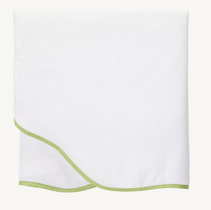 Thyme Pique Scallop Bedding (Queen Coverlet)