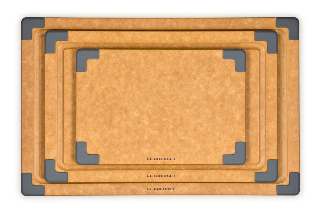 Le Creuset Paper Fiber Cutting Boards in Oyster, Set of 4