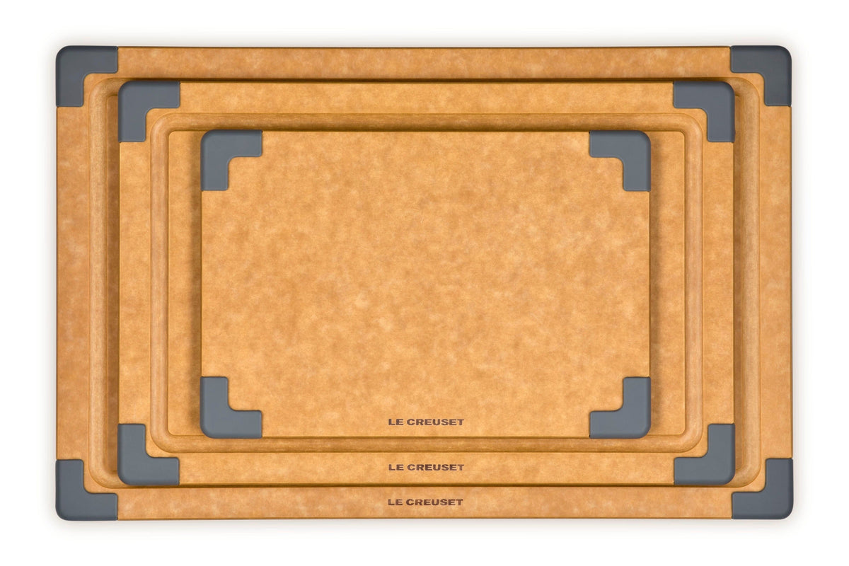 Le Creuset Paper Fiber Cutting Boards in Oyster, Set of 4