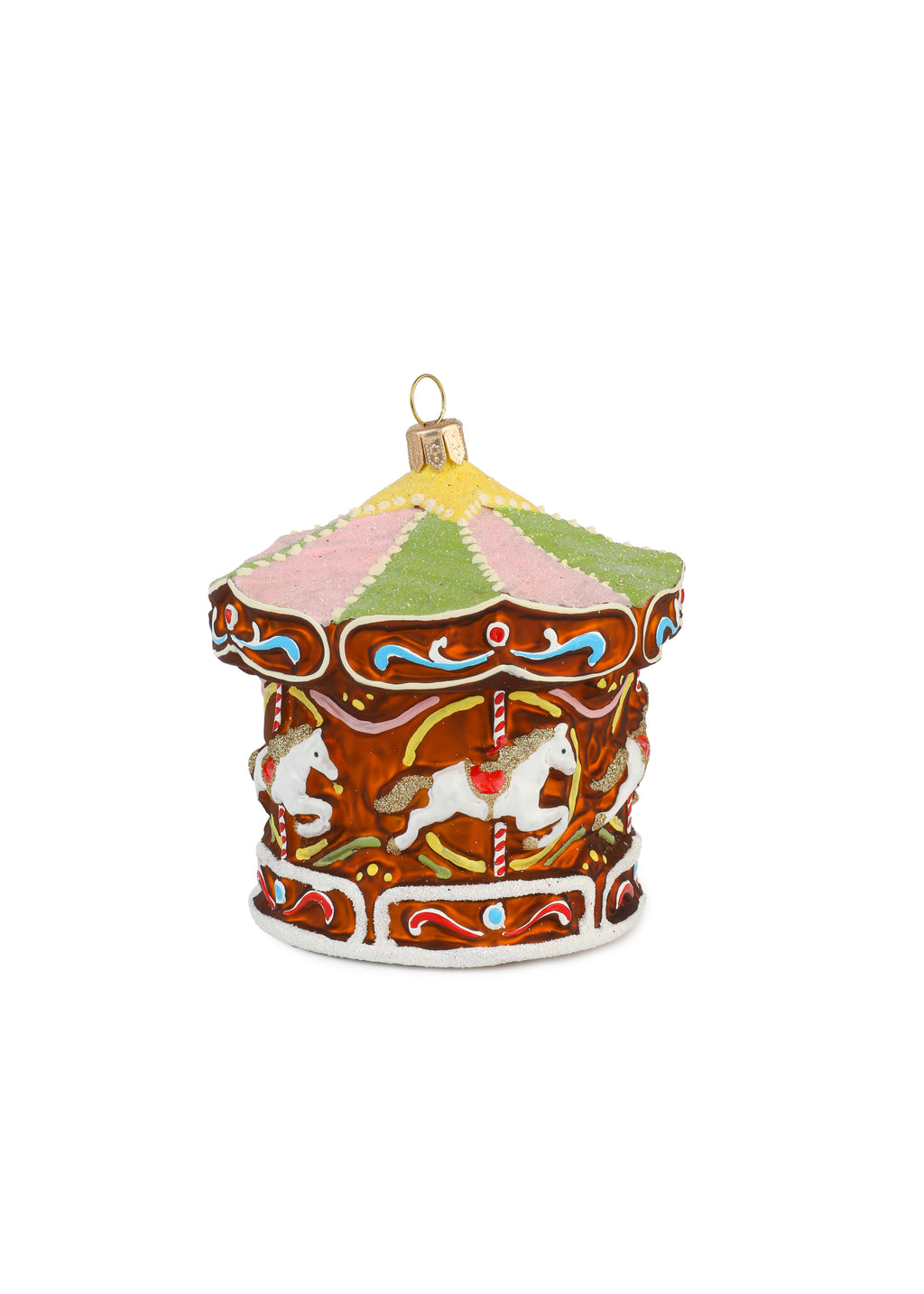 Gingerbread Carousel/Merry Go Round Ornament