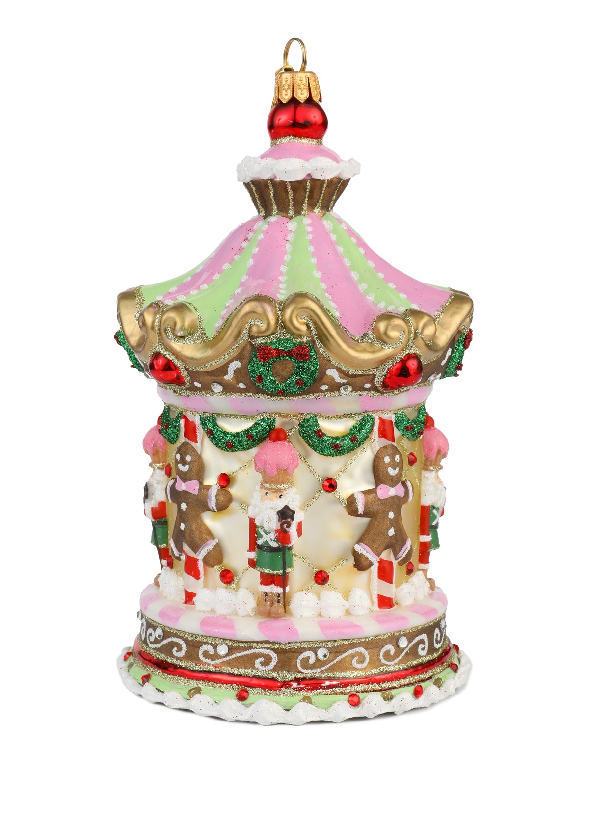 Gingerbread Carousel/Merry Go Round Ornament