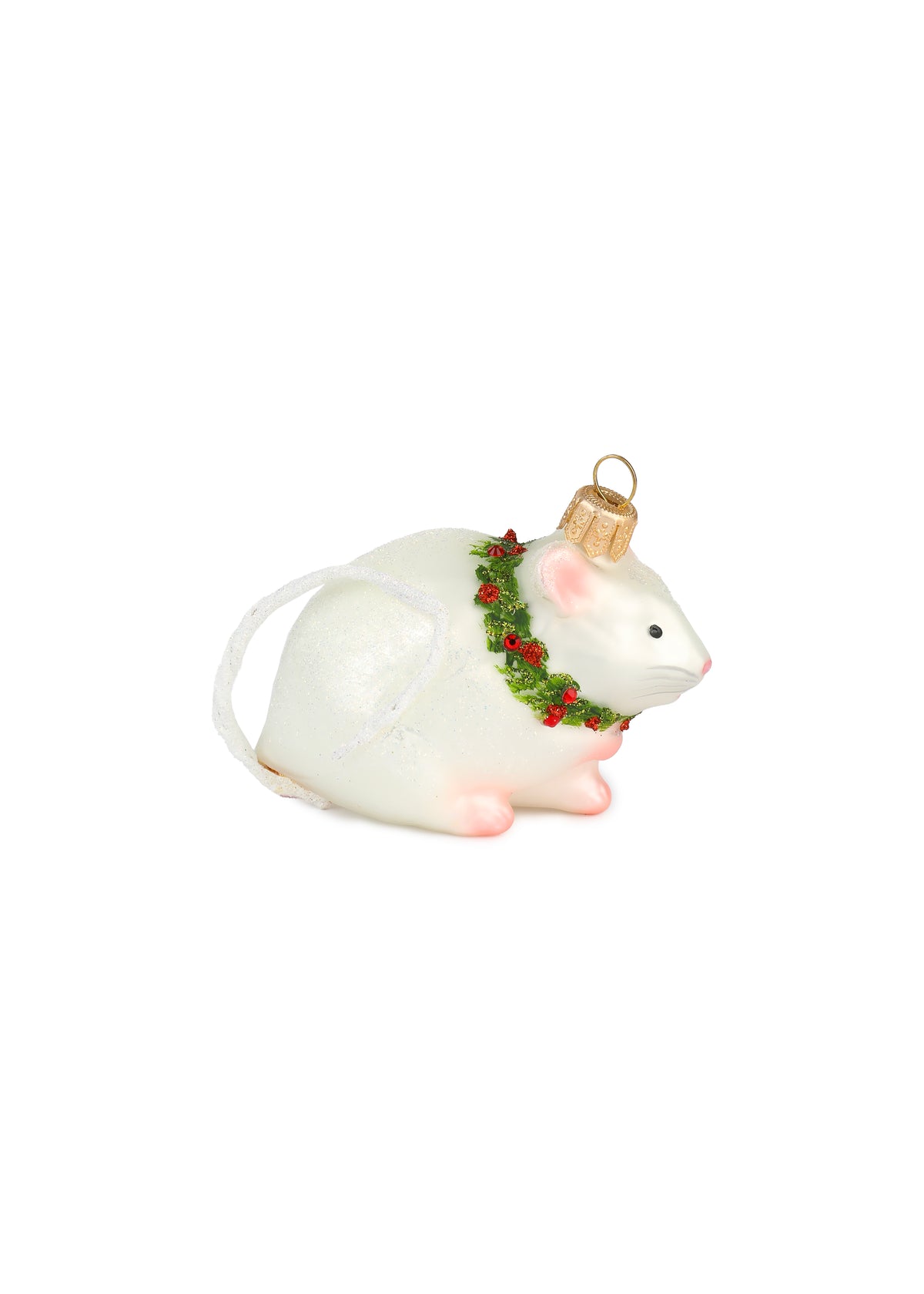 Mouse with Wreath Ornament