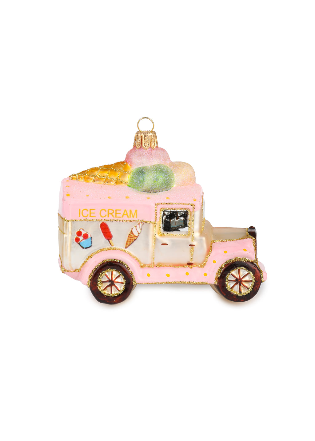 Pink Ice Cream Truck Ornament