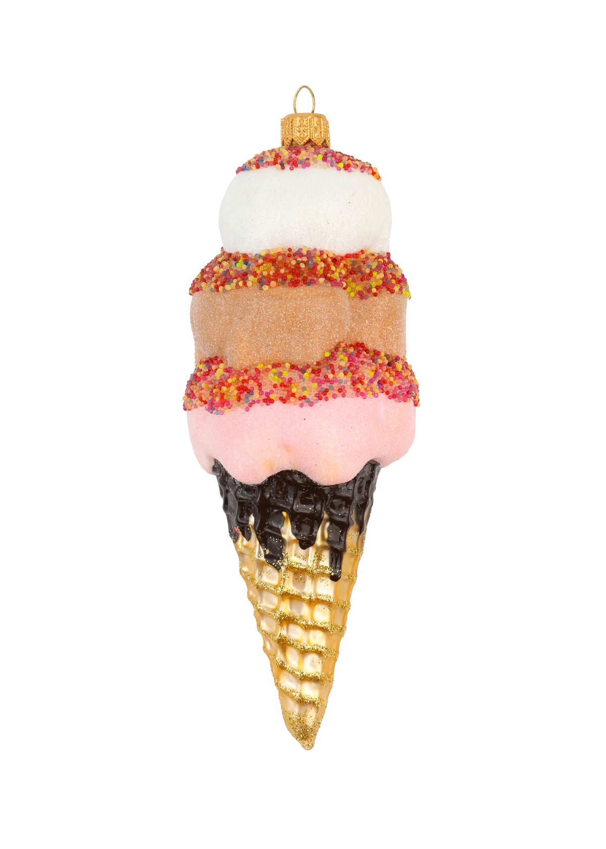 Tripple Scoop Cone Ornament