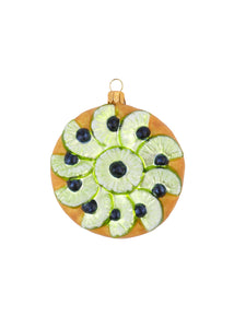 Blueberry Green Pineapple Tart Pie Ornament