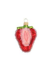 Half Strawberry Ornament