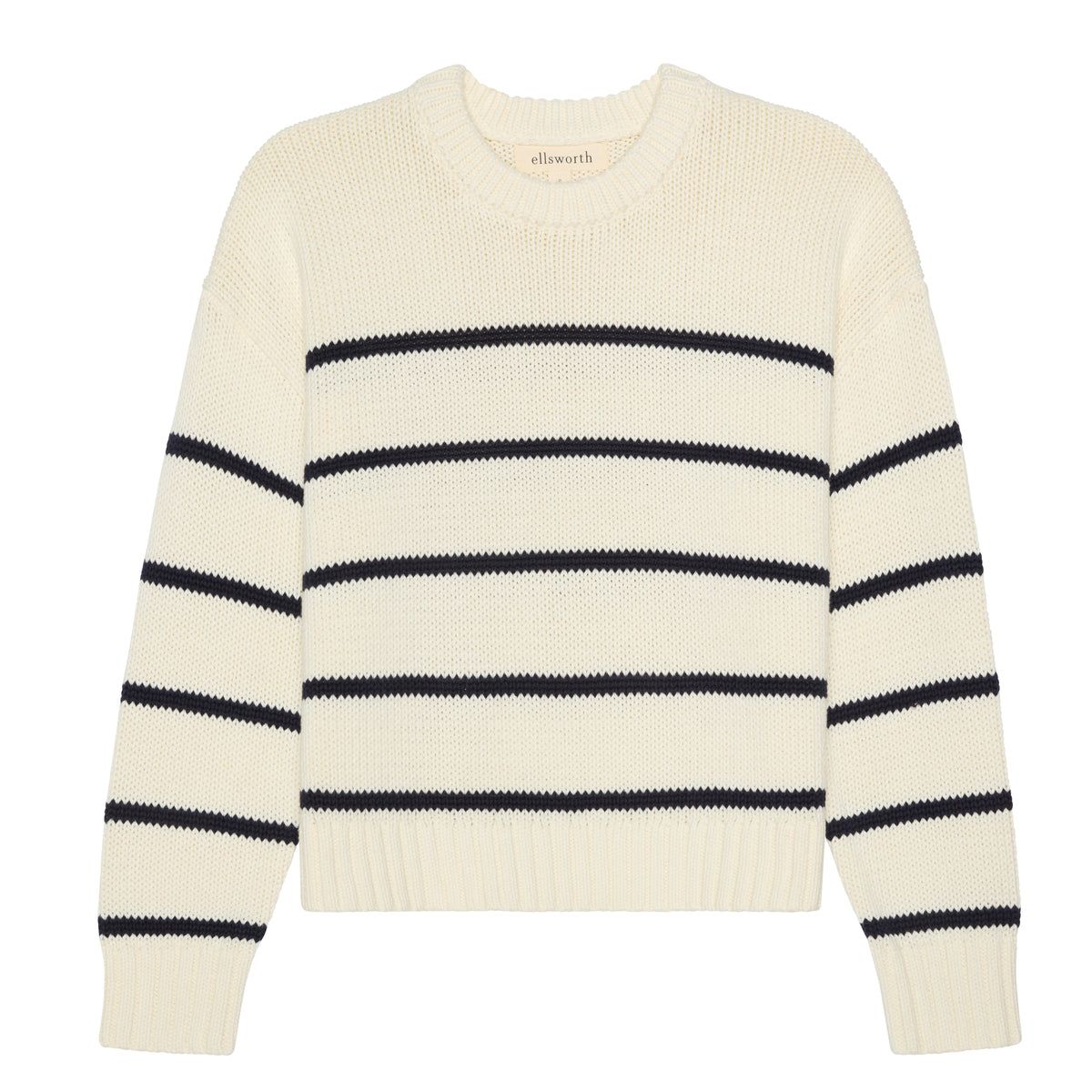 Elena Crew in Ivory and Navy