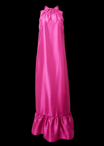 Camille Gown in Hot Pink Dupioni