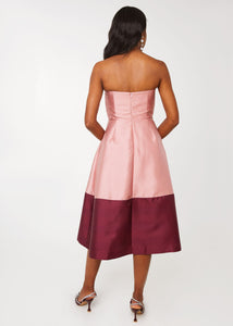 Catherine Dress in Blush Mikado