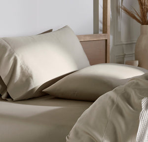 Signature Hemmed Pillowcase Set in Oak