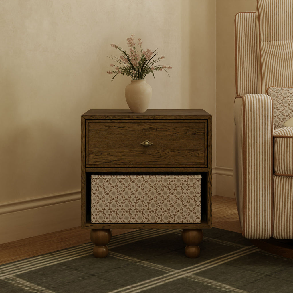Astre Assembled Nightstand by Nate Berkus in Toffee