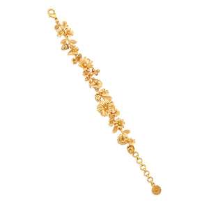 Meadow Bouquet Link Bracelet in Gold