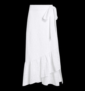 The Mirabel Skirt in White Eyelet