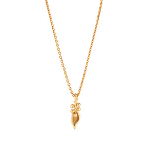 Meadow Lily Charm Necklace in Gold
