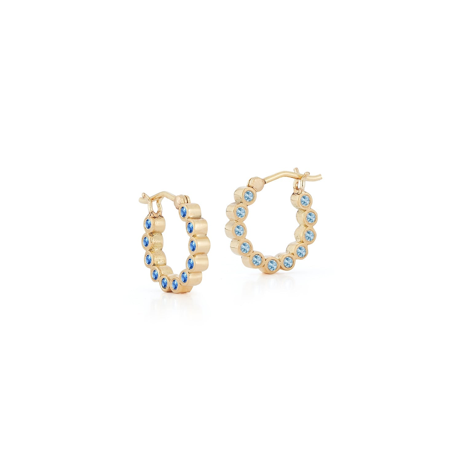 Bubble Double-Sided Hoops in Small