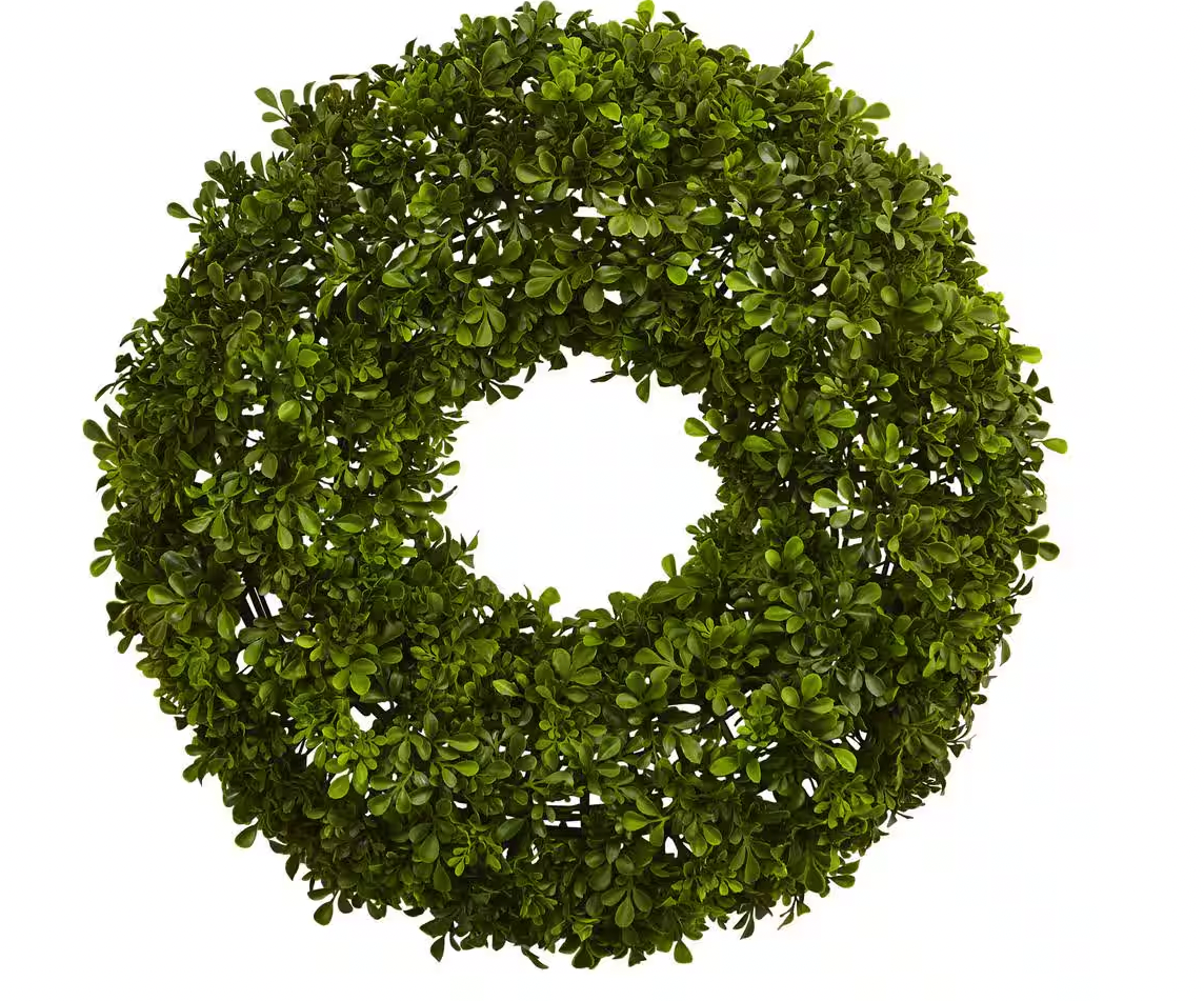 22 in. Artificial Boxwood Wreath