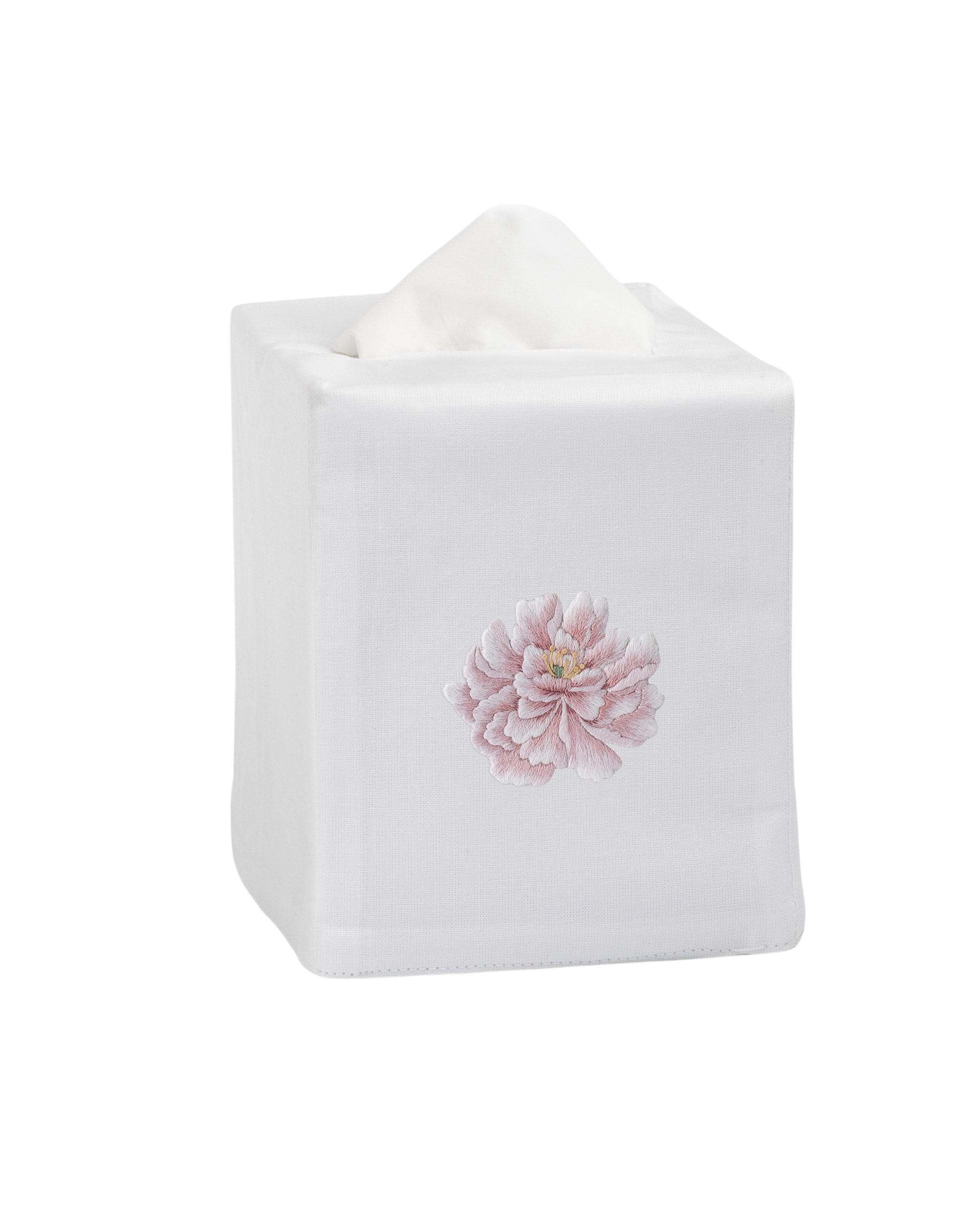 Henry Handwork Peony Tissue Box Cover