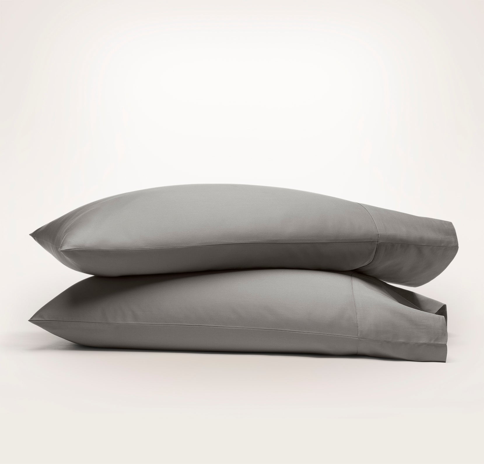 Signature Hemmed Pillowcase Set in Stone