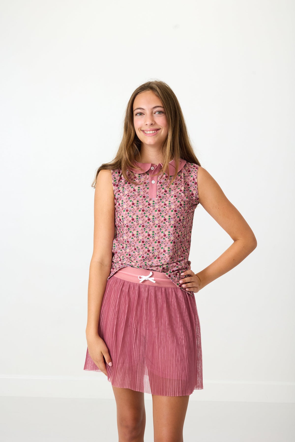 Girly Girl Tank in Champions Print