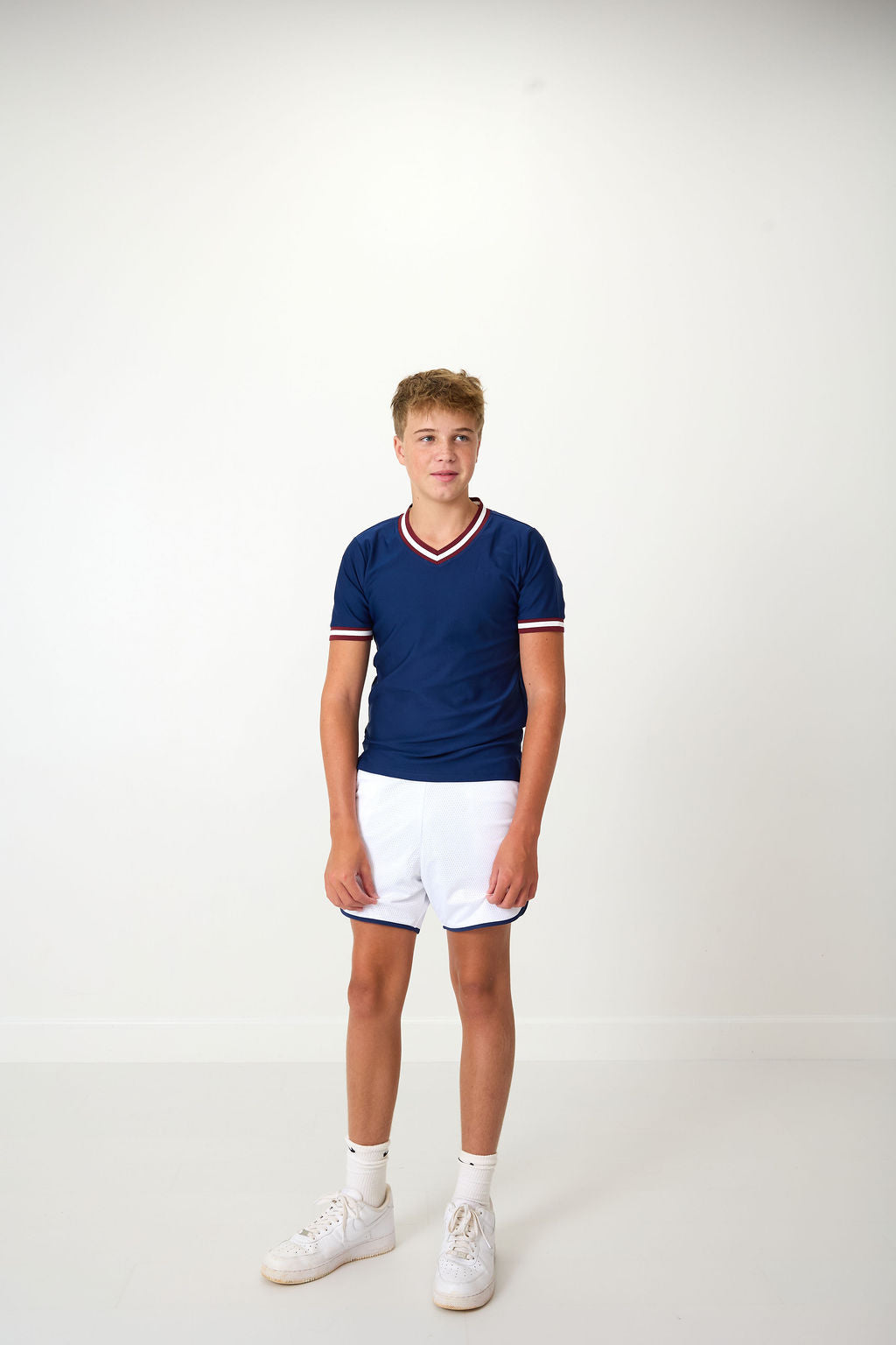 CK Varsity Jersey in Navy & Maroon