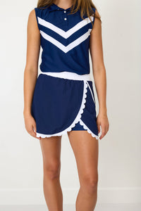 Cheer Top in Navy