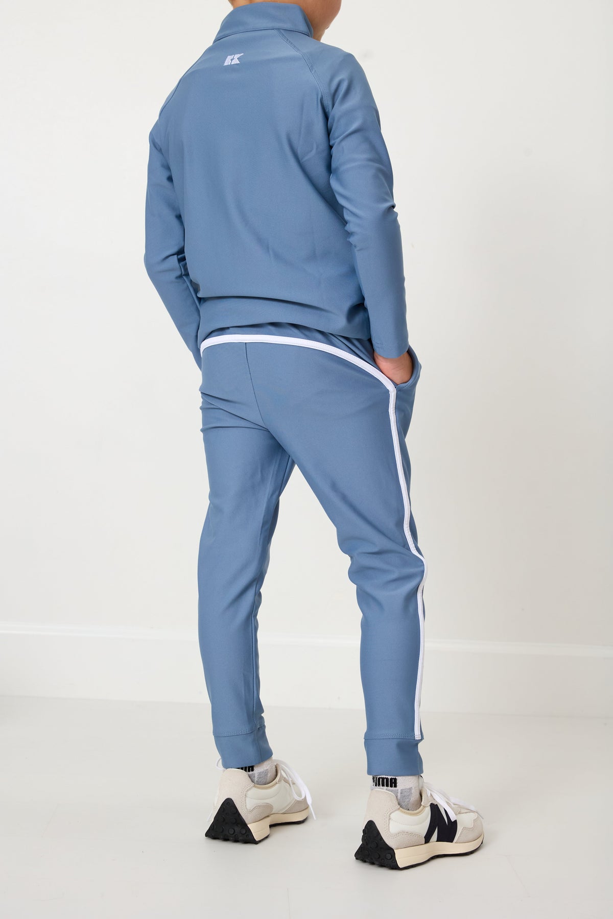 Retro Warm-Up Joggers in Slate