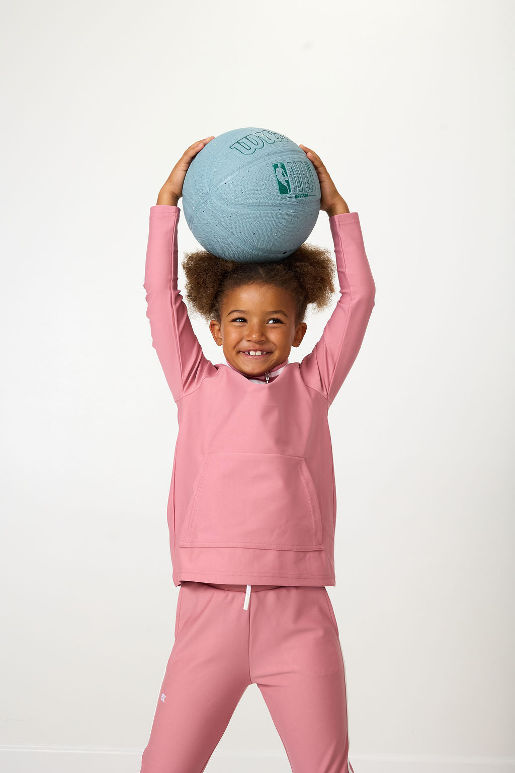 Half-Zip in Dusty Pink