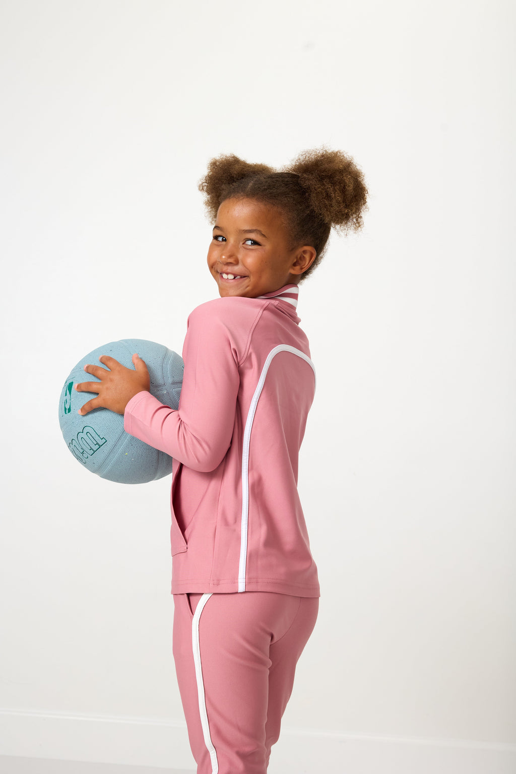Half-Zip in Dusty Pink