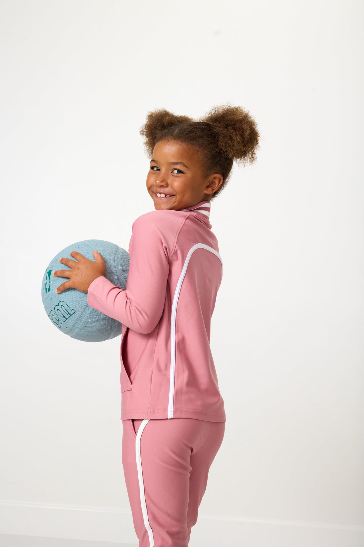 Half-Zip in Dusty Pink