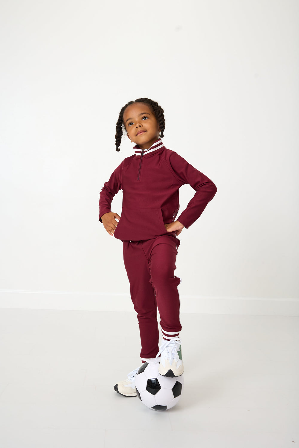 Half-Zip in Maroon