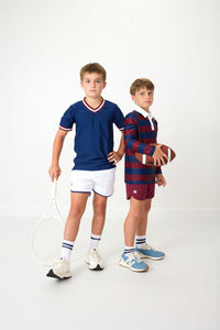 CK Varsity Jersey in Navy & Maroon