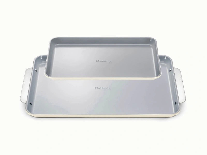 2-Piece Non-Toxic Ceramic-Coated Baking Sheets, Non-Stick Coating